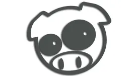 wycinana-naklejka-pig-swinka-swinia-subaru-grafitowa