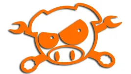 wycinana-naklejka-pig-swinka-swinia-klucze-subaru-pomaranczowa