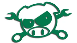 wycinana-naklejka-pig-swinka-swinia-klucze-subaru-zielona