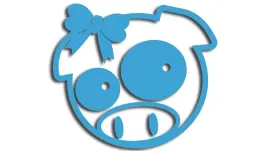 wycinana-naklejka-pig-swinka-swinia-girl-subaru-blekitna