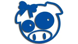 wycinana-naklejka-pig-swinka-swinia-girl-subaru-niebieska