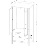 ole-biala-szafa-2d2s-matowa-liczba-drzwi-szafa-dwudrzwiowa