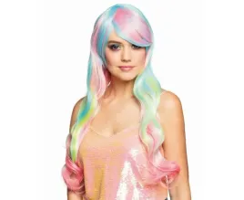 peruka-heaven-falowane-teczowe-wlosy