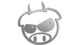 wycinana-naklejka-pig-swinka-swinia-diabelek-subaru-srebrna