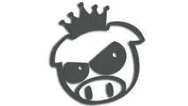 wycinana-naklejka-pig-swinka-swinia-korona-subaru-grafitowa