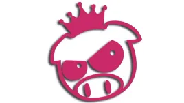 wycinana-naklejka-pig-swinka-swinia-korona-subaru-rozowa