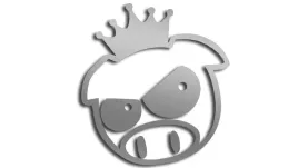 wycinana-naklejka-pig-swinka-swinia-korona-subaru-srebrna