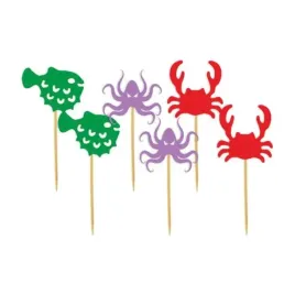 pikery-pirackie-z-krabem-i-osmiornica-mix-8-cm-6-szt