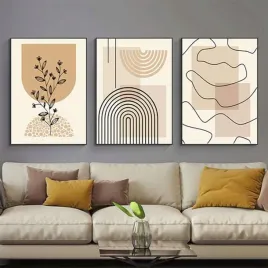plakat-60x90cm-dekoracja-z-nadrukiem-geometryczne-rosliny-bez-ramki-3szt