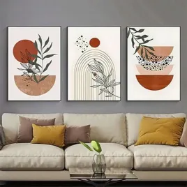 obraz-plakat-na-sciane-na-plotnie-bez-ramy-3x-50x70cm-styl-boho-botaniczny