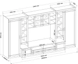 mebloscianka-paris-grafit-dab-sonoma-stan-nowy