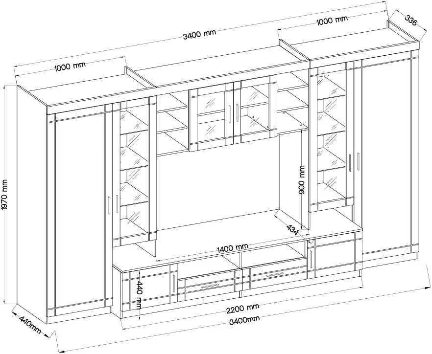 mebloscianka-paris-grafit-dab-sonoma