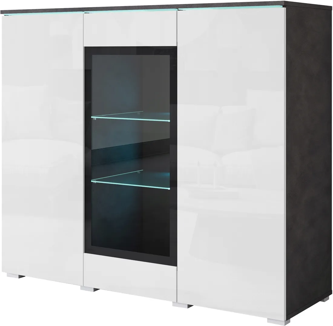 witryna-vera-highboard-120-matera-bialy-polysk-stan-nowy