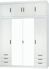 szafa-elena-4d-6s-lustro-nadstawka-biala