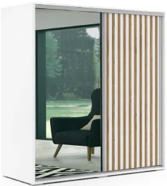 szafa-przesuwna-kair-200-lustro-lamele-dab-craft-zloty-bialy