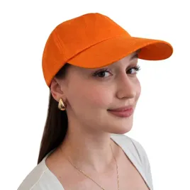 czapka-z-daszkiem-pieciopanelowa-plazowa-wygodna-pomaranczowa