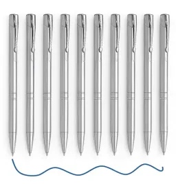 10x-dlugopis-aluminiowy-premium-z-przyciskiem-wklad-jumbo-szkolny-zielony