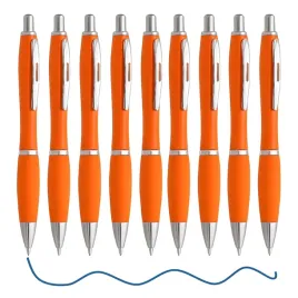10x-dlugopis-abs-z-przyciskiem-dopasowany-uchwyt-szkolny-niebieski-tusz