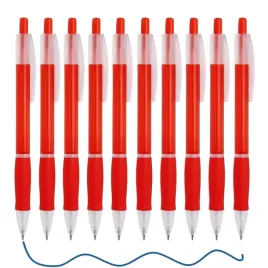 10x-dlugopis-czerwony-z-przyciskiem-dopasowany-szkolny-niebieski-tusz
