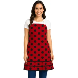 fartuch-fartuszek-uniwersalny-kuchenny-flamenco-czerwony-w-czarne-kropki