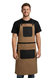fartuch-gastronomiczny-z-kieszeniami-regulowany-bezowy-barista-grill