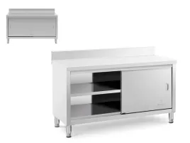 stol-gastronomiczny-blat-roboczy-150x60cm-z-szafka-i-rantem-stal-nierdzewna