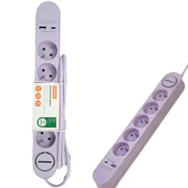 hykker-listwa-zasilajaca-przedluzacz-5-gniazd-usb-usb-fiolet