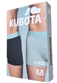 kubota-2-pack-bokserki-meskie-majtki-bawelniane-2-szt-czarne-mietowe-l