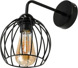 lampa-scienna-kinkiet-1x-e27-loft-edison-led-nad-lustro-kula-czarny