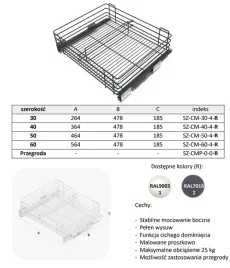 szuflada-polka-kuchenna-wysuwana-cargo-kosz-30-cm