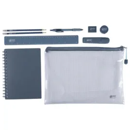 zestaw-do-pisania-w-etui-notatnik-notes-dlugopis-olowki-zakreslacz-102-rt55