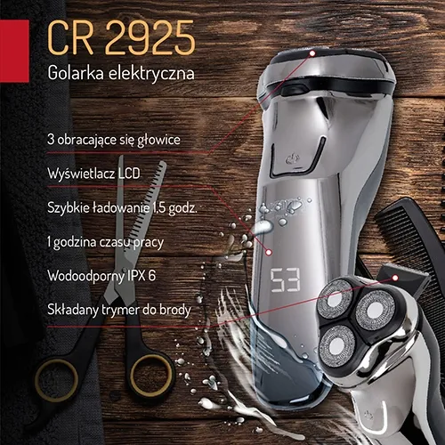 cr-2925-golarka-elektryczna-stan-nowy-kolor-dominujacy-czarny