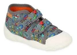 kapcie-befado-212p079-trampki-dzieciece-chlopiece-za-kostke-na-rzepy