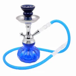 shisha-pumpkin-25cm-niebieska-fajka-wodna-z-jednym-wezem