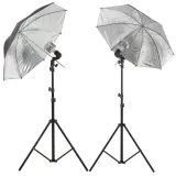 komplet-greenscreen-2x-led-50w-silver-84cm-pilot-zawartosc-zestawu-parasolka-statyw-stan-nowy