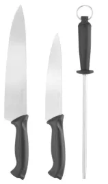 zestaw-nozy-kuchennych-z-ostrzalka-hendi-czarne-ostrza-380mm
