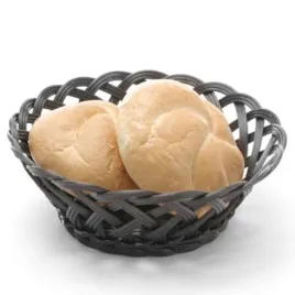 kosz-pleciony-hendi-okragly-czarny-koszyk-na-pieczywo-owoce-200x65mm