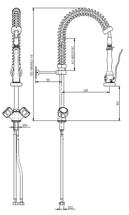 bateria-prysznicowa-scienna-hendi