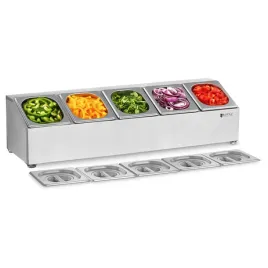 ekspozytor-gastronomiczny-na-gn-1-6-yato-zestaw-z-pojemnikami