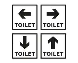naklejka-wc-strzalki-kierunkowe