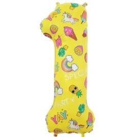 balon-foliowy-cyfra-1-unicorn-party-zolty-godan-31-dgt