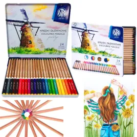 astra-kredki-olowkowe-prestige-24-kolory-metalowe-opakowanie