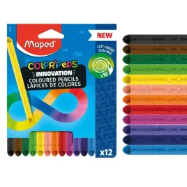 maped-kredki-grafitowe-infinity-bez-temperowania-12-kolorow