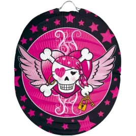 lampion-papierowy-piracka-czaszka-girl-rozowy-folat-22-cm
