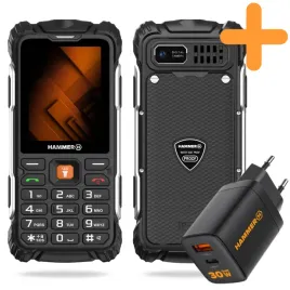 hammer-forge-2g-telefon-komorkowy-pancerny-mocny-limited-ladowarka-zestaw