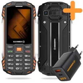 hammer-power-plus-2g-telefon-komorkowy-pancerny-limited-ladowarka-zestaw
