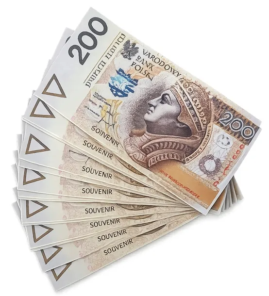 Plik banknotów do gry Pieniądze zabawkowe Kolekcjonerskie 200zł 100szt R008