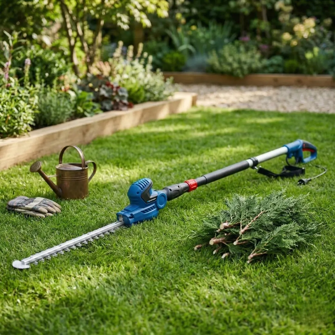 nozyce-elektryczne-teleskopowe-do-zywoplotu-blaupunkt-1500w-wysiegnik-pas-stan-nowy