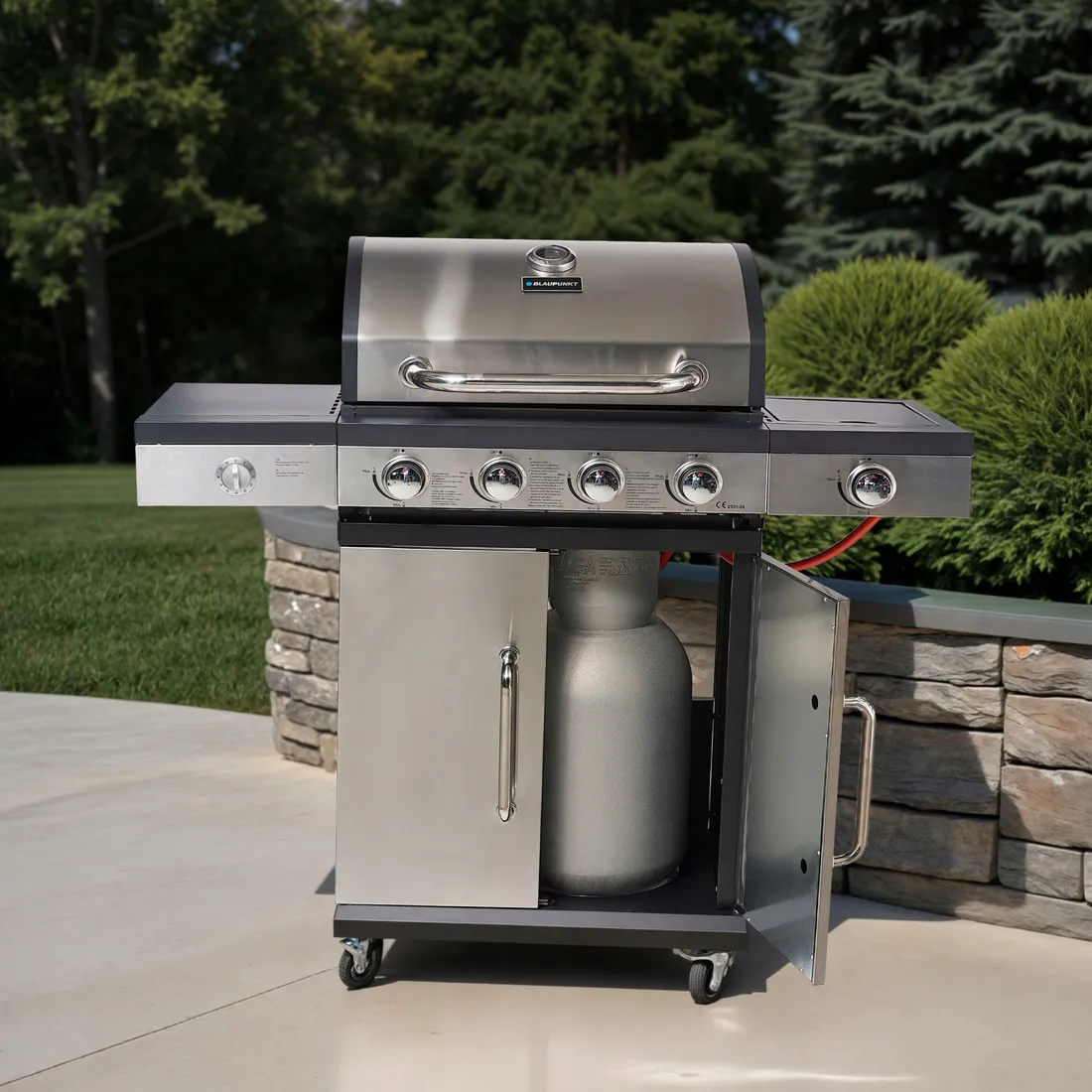grill-gazowy-palniki-4-1-zeliwny-ruszt-117-kw-pokrowiec-blaupunkt-gg401-stan-nowy