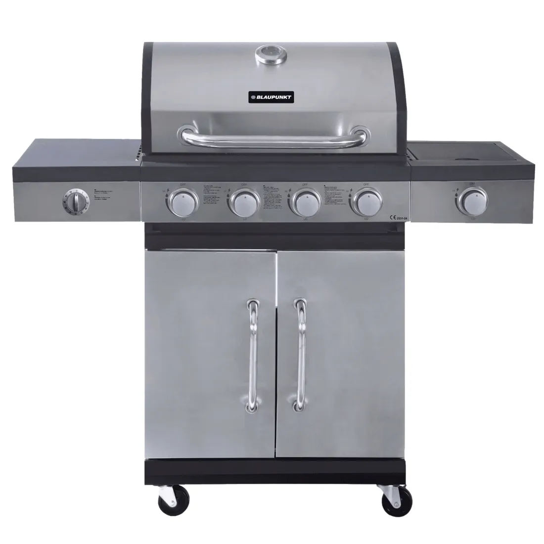 grill-gazowy-palniki-4-1-zeliwny-ruszt-117-kw-pokrowiec-blaupunkt-gg401-stan-nowy